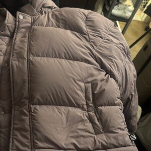 Super puff plus size 2XL shorty eggplant